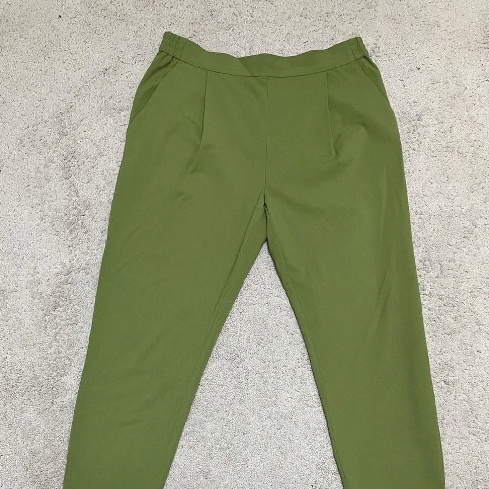All Saints Green Aleida Tri Trouser Pants Sz 10 Pls Read